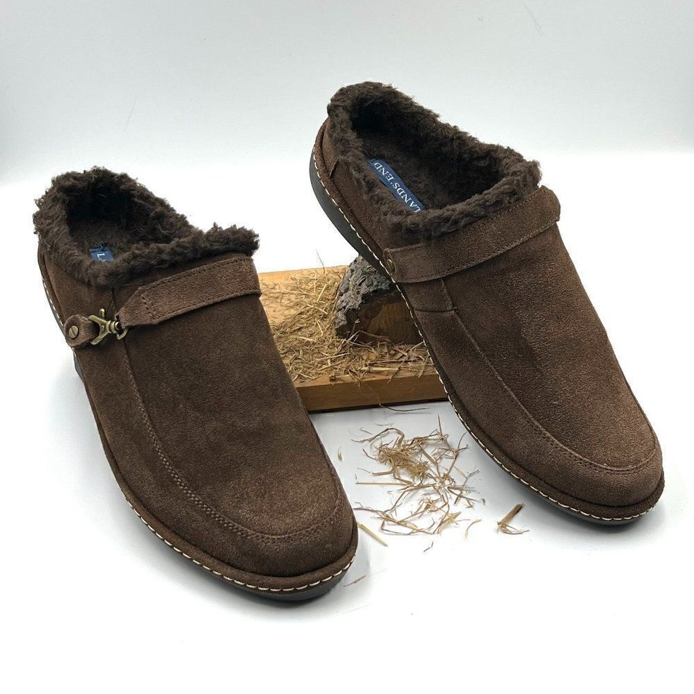 Land’s End Suede Mules